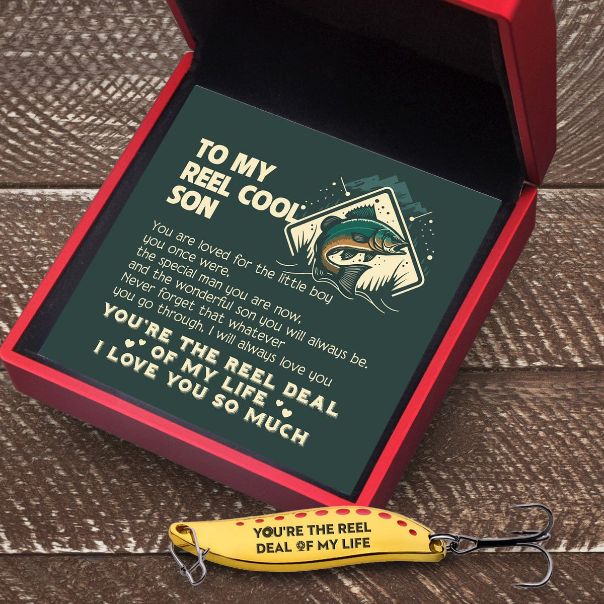 Fishing Spoon Lure - Fishing - To My Son - I Love You So Much - Gfaa16003