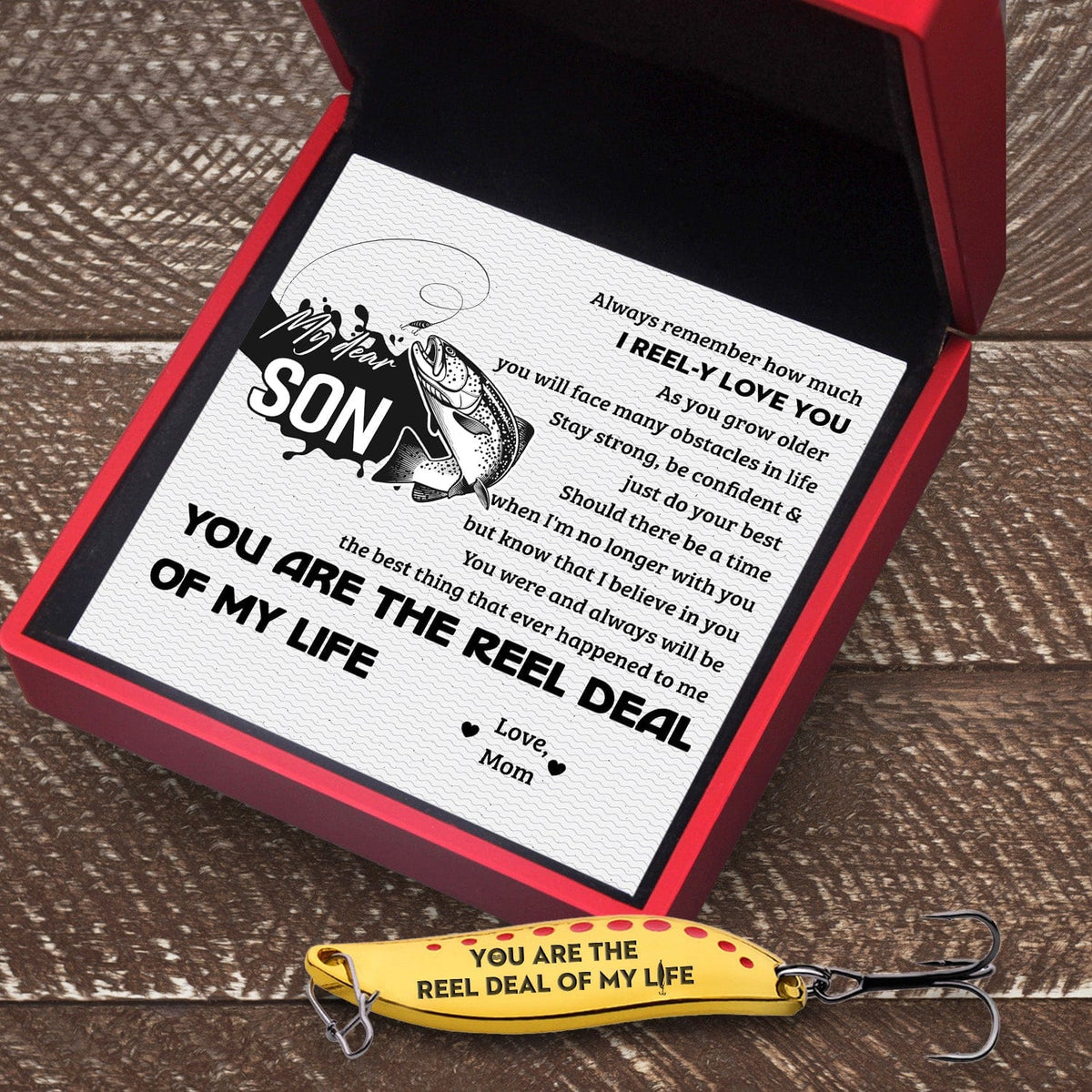 Fishing Spoon Lure - Fishing - To My Son - I Reel-y Love You - Gfaa16002