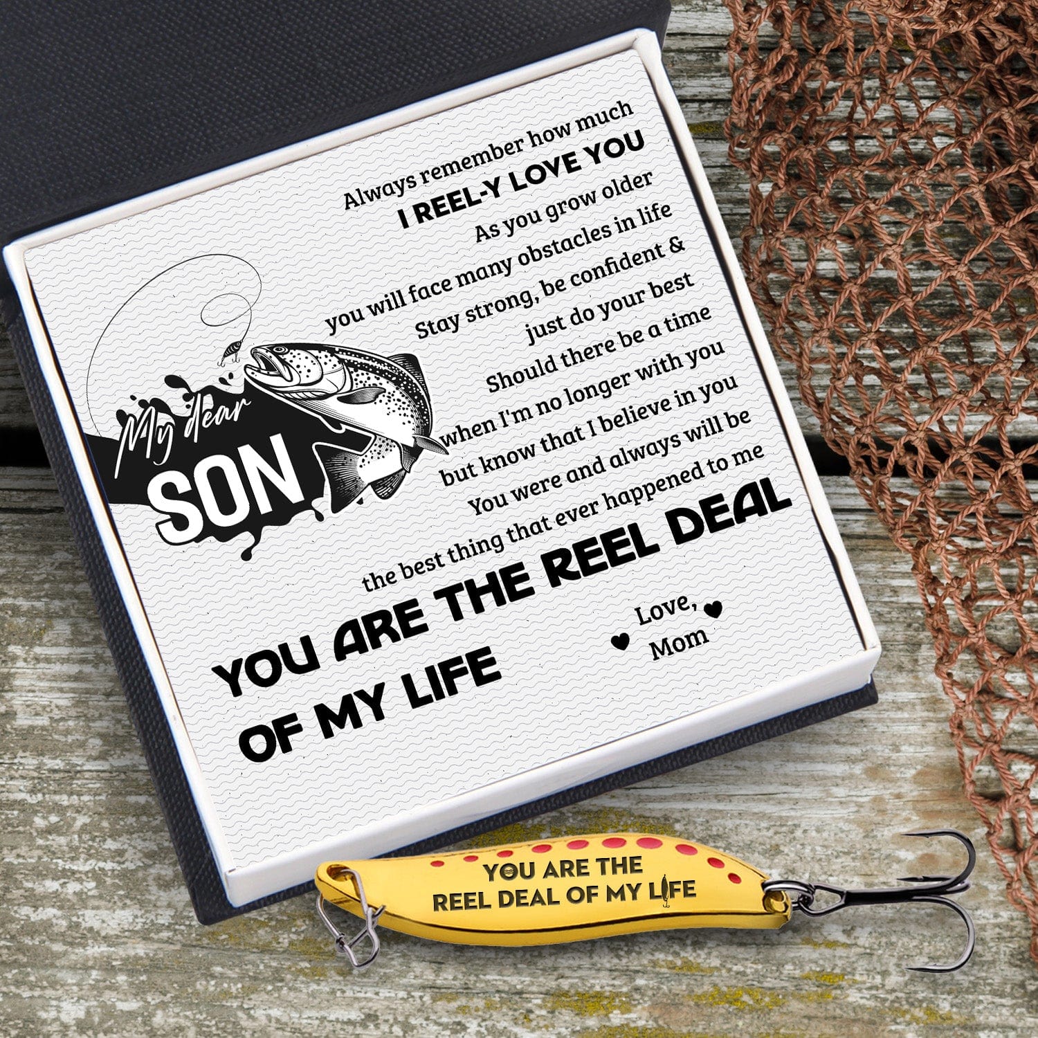 Fishing Spoon Lure - Fishing - To My Son - I Reel-y Love You - Gfaa16002