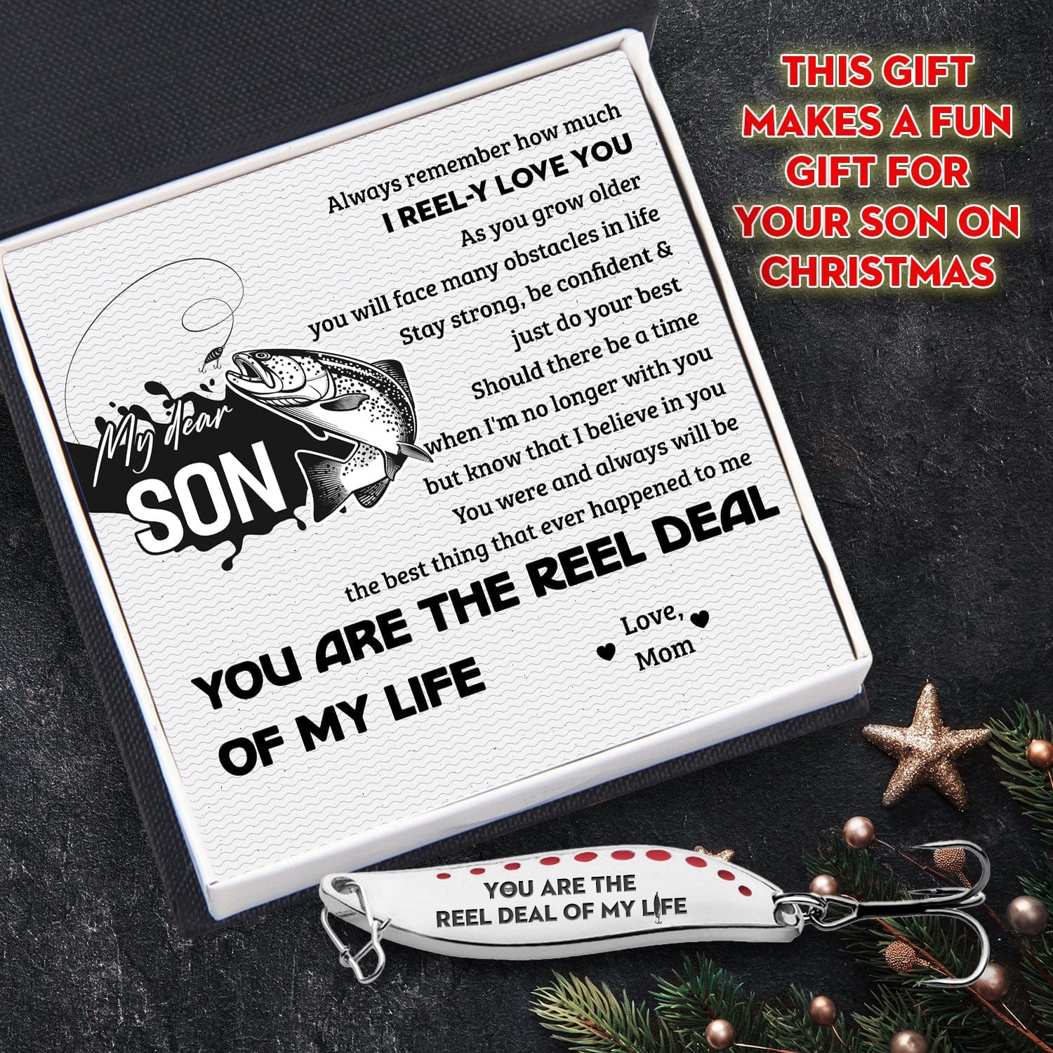 Fishing Spoon Lure - Fishing - To My Son - I Reel-y Love You - Gfaa16002