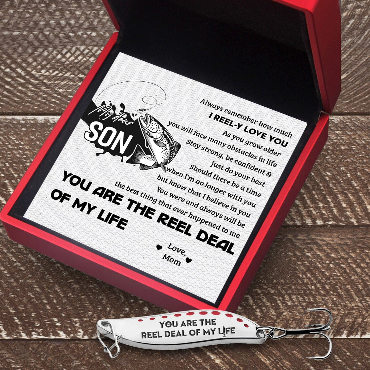 Fishing Spoon Lure - Fishing - To My Son - I Reel-y Love You - Gfaa16002