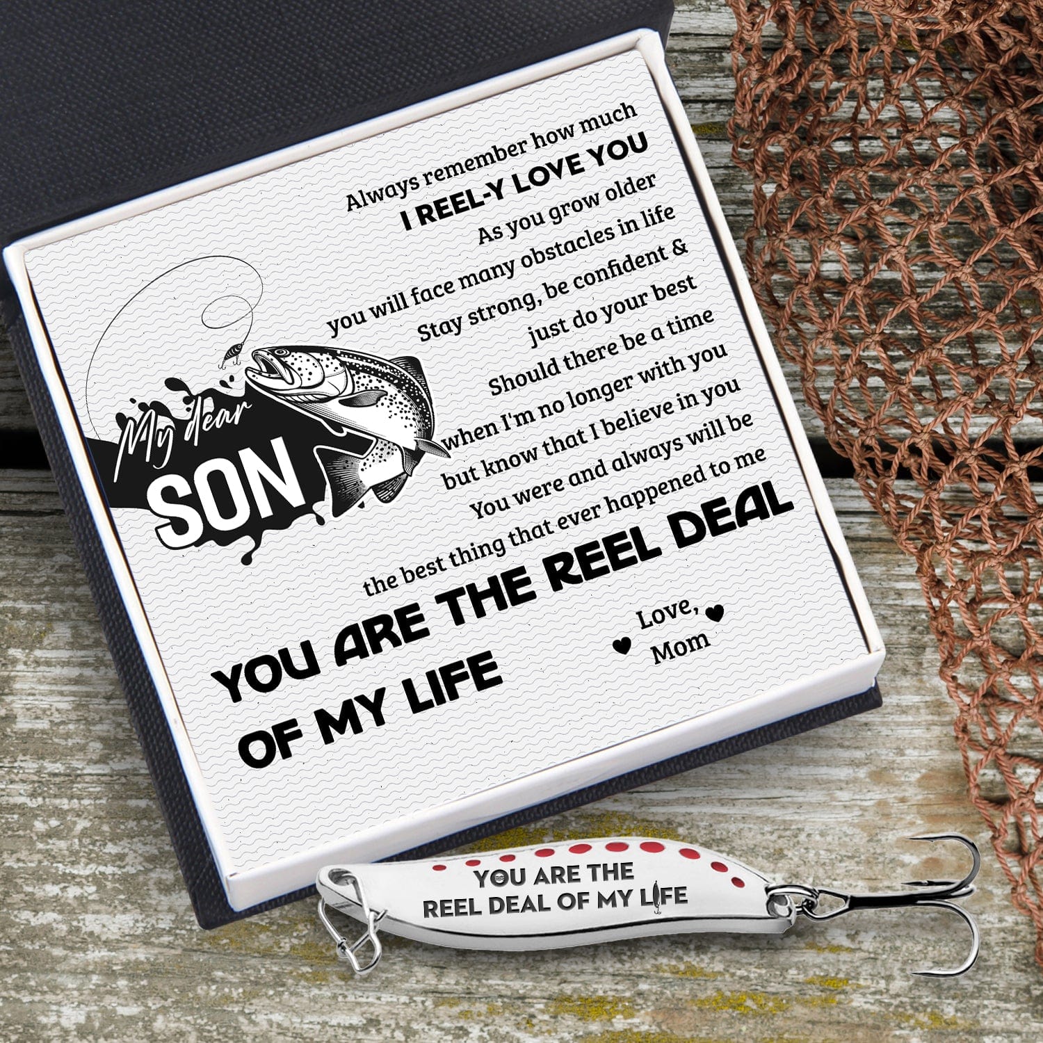 Fishing Spoon Lure - Fishing - To My Son - I Reel-y Love You - Gfaa16002