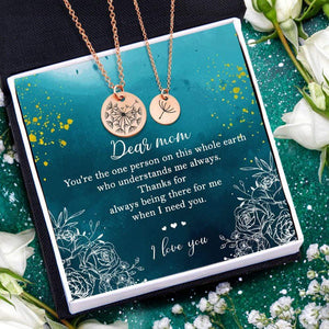 Flora Necklace Set - Family - To My Mom - I Love You - Gnfc19002