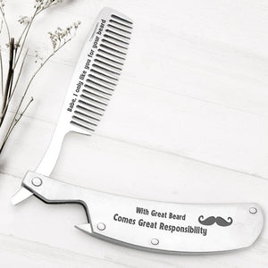 Folding Comb - Beard - To My Beardo - You Make Me Fall Deeper In Love Every Day - Gec26030