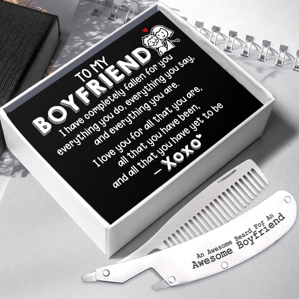 Folding Comb - Family - My Boyfriend - I Love You For  All That You Are - Gec12008