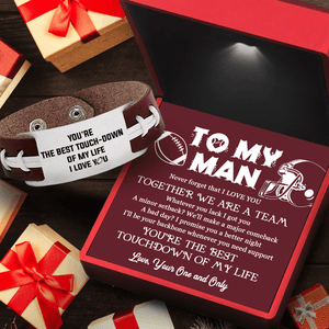 Football Bracelet - American Football - To My Man - All I Want For Christmas Is You - Gbzo26003