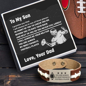 Football Bracelet - American Football - To My Son - From Dad - You Either Win Or Learn - Gbzo16003