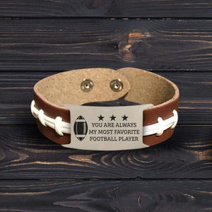 Football Bracelet - American Football - To My Son - From Dad - You Either Win Or Learn - Gbzo16003