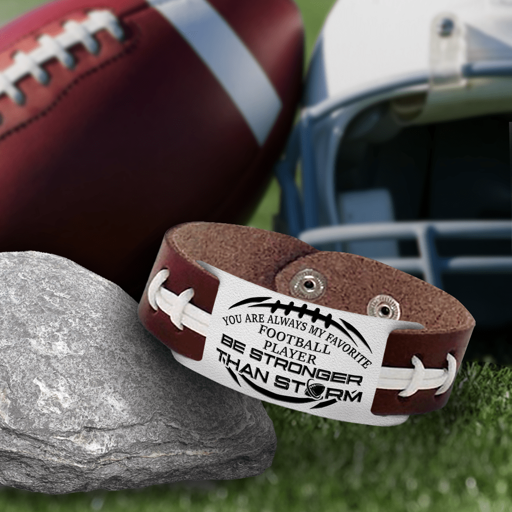 Be stronger than 2025 the storm leather bracelet