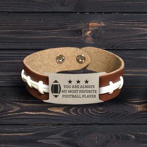 Football Bracelet - American Football - To My Son - From Mom - I Will Always Be Your No.1 Fan - Gbzo16004