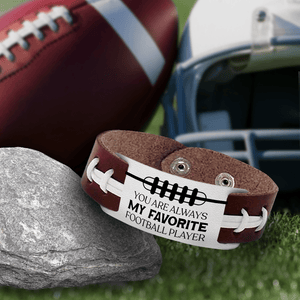Football Bracelet - American Football - To My Son - From Mom - I Will Always In Front Of You To Cheer You On - Gbzo16013