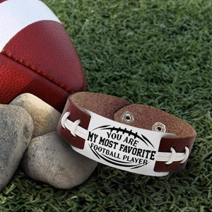 Football Bracelet - American Football - To My Son - From Mom - You Are My Most Favorite Football Player - Gbzo16005