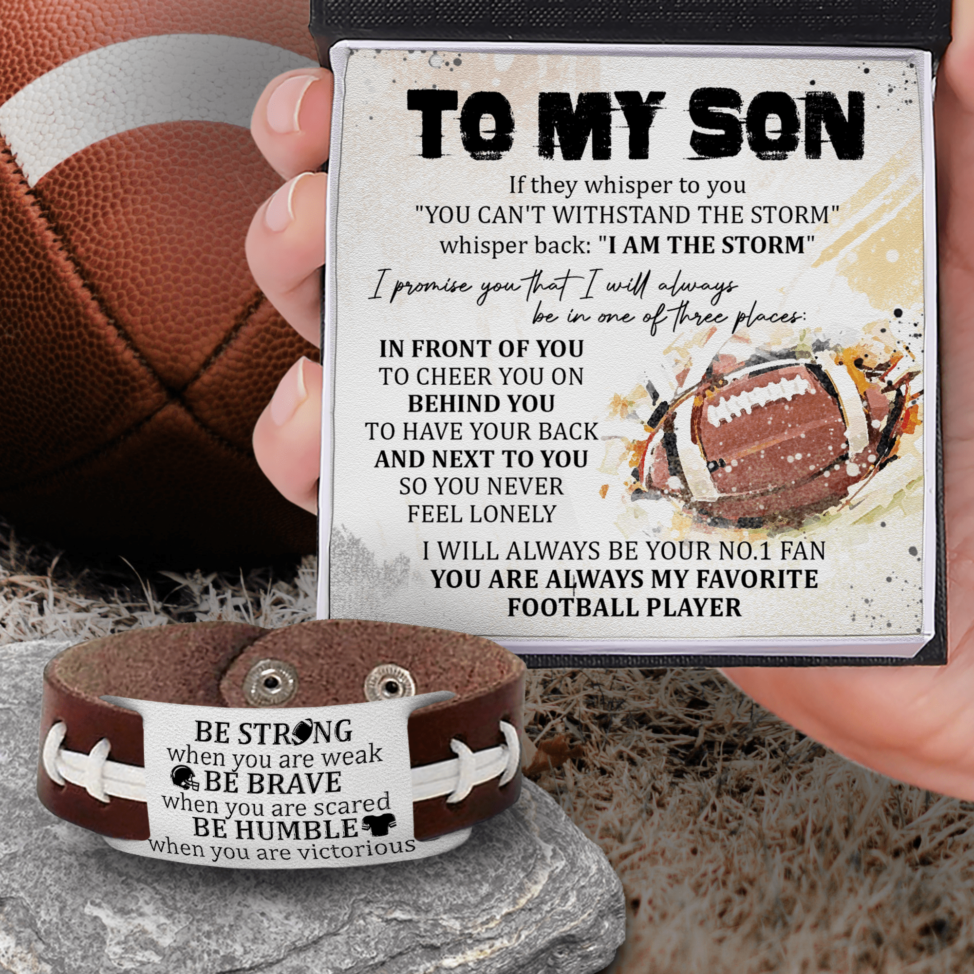Football Bracelet - American Football - To My Son - You Are Always My Favorite Football Player - Gbzo16017