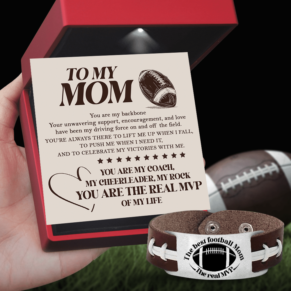 Football Bracelet - Football - To My Mom - You Are The Real Mvp Of My -  Wrapsify