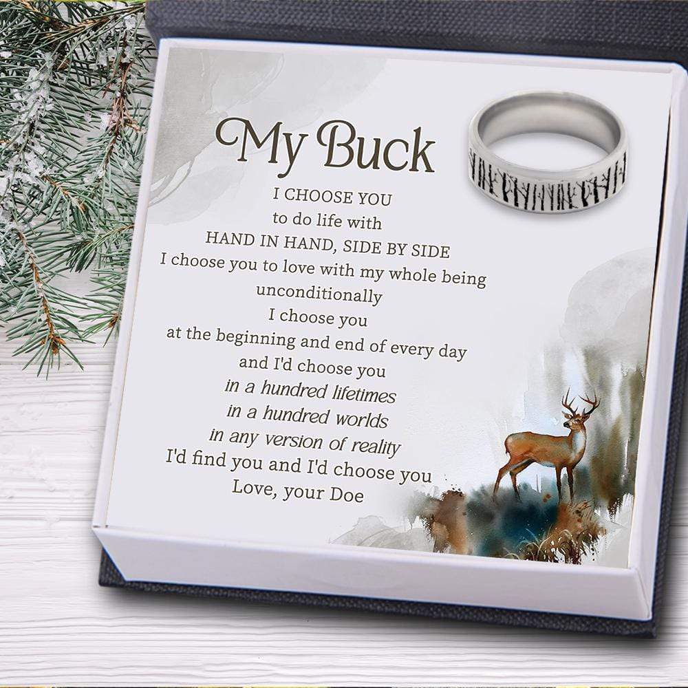 Forest Ring - Hunting - To My Buck - Hand In Hand, Side By Side - Gri26017