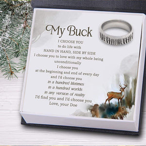 Forest Ring - Hunting - To My Buck - Hand In Hand, Side By Side - Gri26017