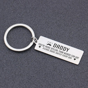 Gkc18009 - Daddy Please Drive Safely Every Day Keychain