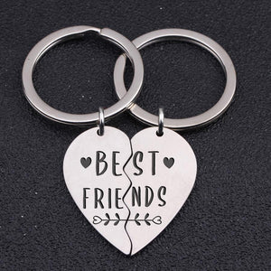 Gkf33001 - Best Friends - Heart Puzzle Keychain