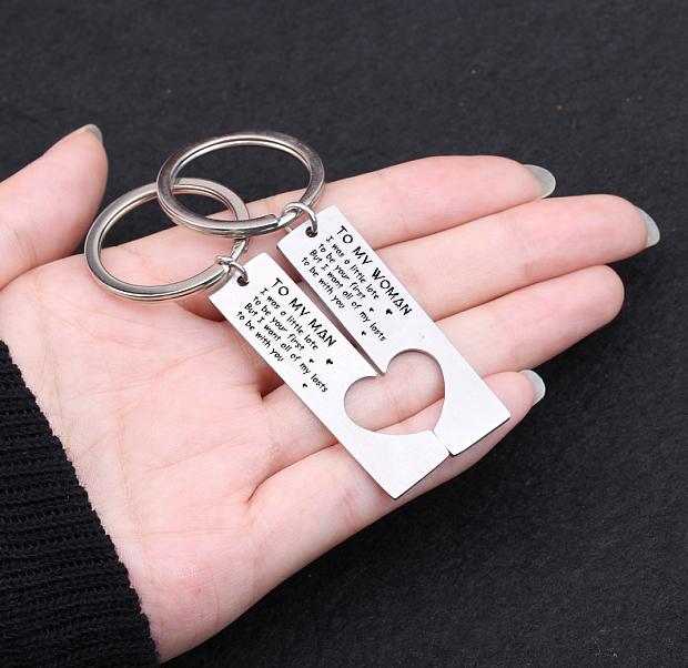 Gkh14012 - My Last To Be With You - Couple Keychains