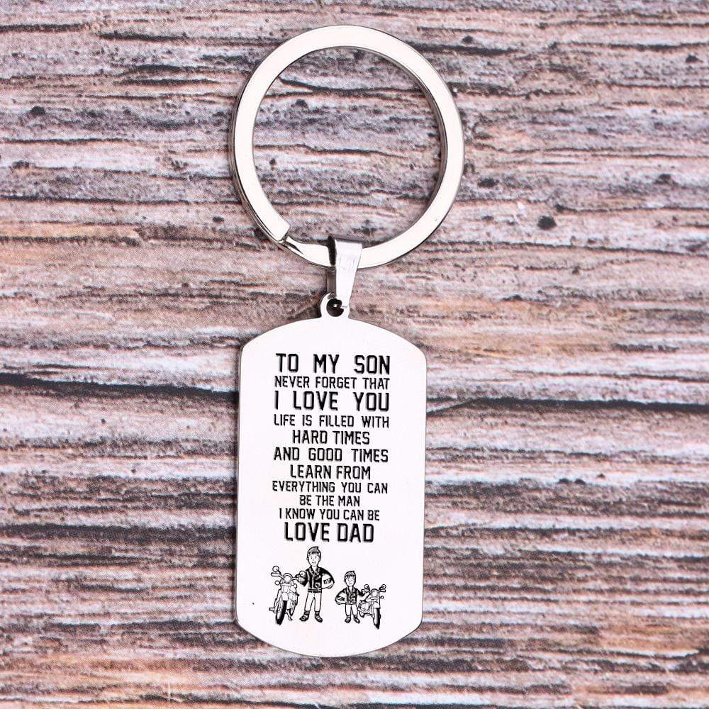 To my son never forget that i love you dog tag shop