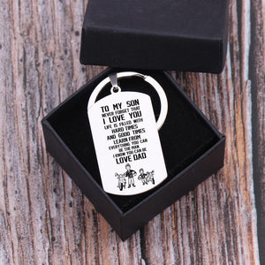 Dog Tag Keychain - Biker - To My Son Never Forget That I Love You - Gkn16002