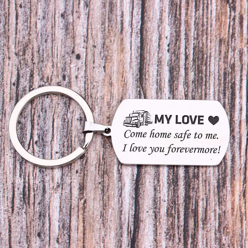 Gkn26005 - My Love, Come Home Safe To Me, I Love You Forevermore - Dog Tag Keychain