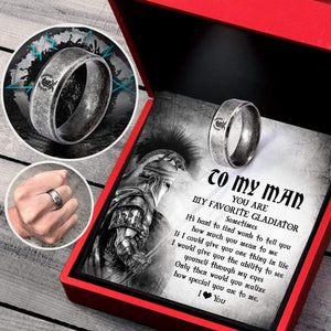 Gladiator Helmet Ring - Roman - To My Man - How Special You Are To Me - Gri26012