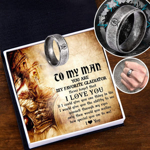 Gladiator Helmet Ring - Roman - To My Man - How Special You Are To Me - Gri26013