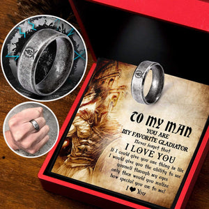 Gladiator Helmet Ring - Roman - To My Man - How Special You Are To Me - Gri26013
