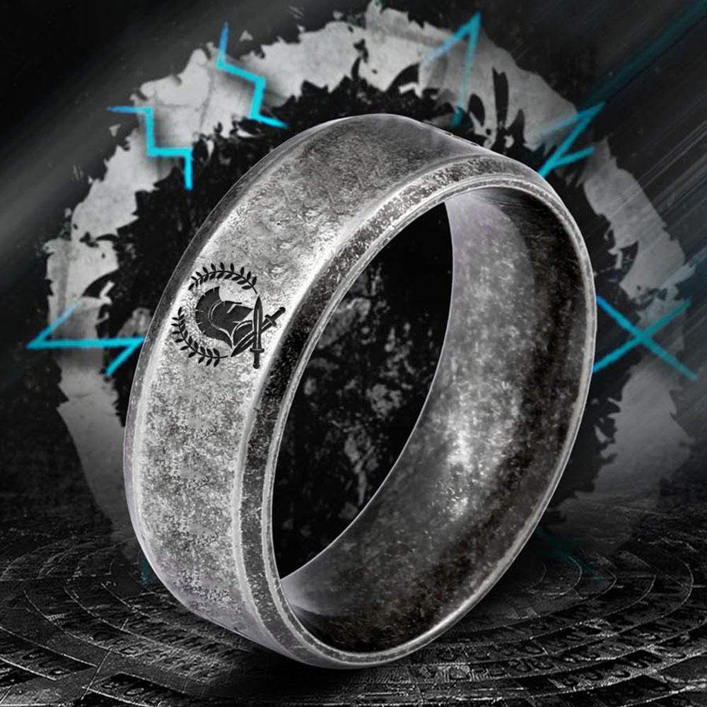 Gladiator Helmet Ring - Roman - To My Man - You Are My Favorite Gladiator - Gri26010