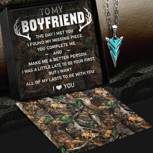 Glow Arrowhead Necklace - To My Boyfriend - All Of My Lasts To Be With You - Gnal12001