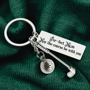 Golf Ball Racket Keychain - Golf - To My Mom - Thank You For Always Loving Me - Gkzs19001