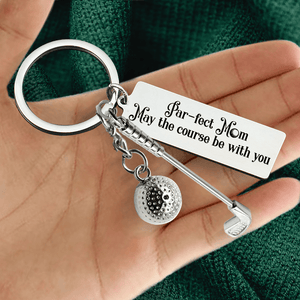 Golf Ball Racket Keychain - Golf - To My Mom - Thank You For Always Loving Me - Gkzs19001