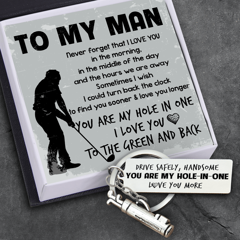 Golf Charm Keychain - Golf - To My Man - I Love You To The Green And Back - Gkzp26002