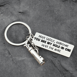 Golf Charm Keychain - Golf - To My Par-fect Husband - Drive Safely, Handsome - Gkzp14003