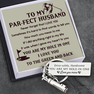 Golf Charm Keychain - Golf - To My Par-fect Husband - How Much You Mean To Me - Gkzp14002