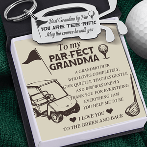 Golf Club Bag Keychain - Golf - To My Par-Fect Grandma - I Love You To The Green And Back - Gkew21002