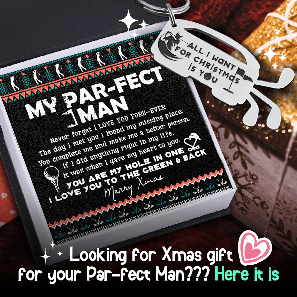 Golf Club Bag Keychain - Golf - To My Par-Fect Man - I Gave My Heart To You - Gkew26008