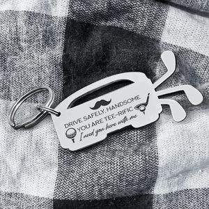 Golf Club Bag Keychain - Golf - To My Par-fect Man - You Are My Hole-In-One - Gkew26001