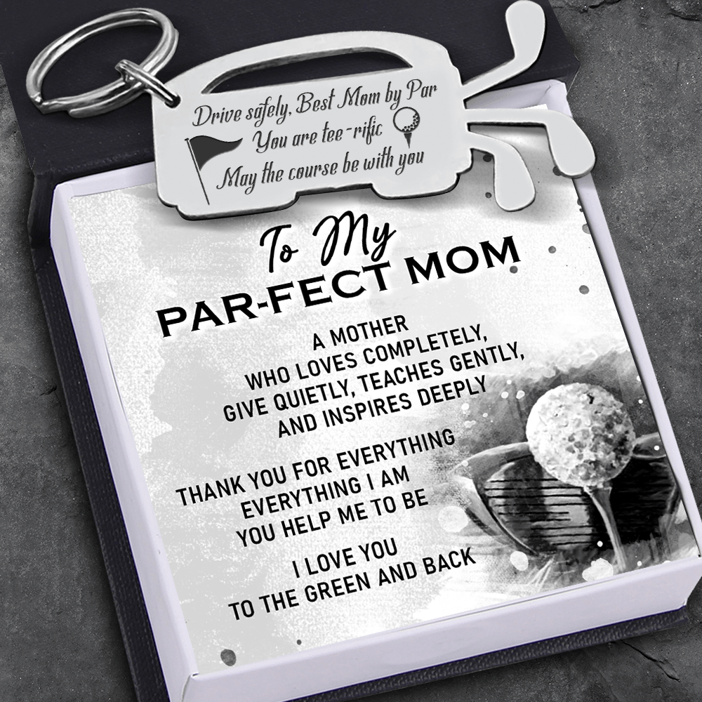 Golf Club Bag Keychain - Golf - To My Par-Fect Mom - I Love You To The Green And Back - Gkew19001