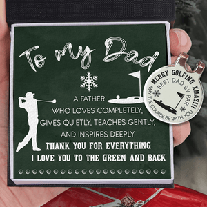 Golf Marker - Golf - To My Dad - Merry Golfing Xmas!!! - Gata18011