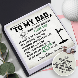 Golf Marker - Golf - To My Dad - Never Forget How Much I Love You - Gata18014