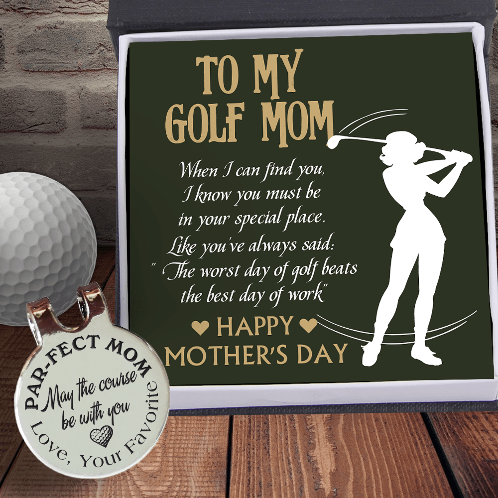 Golf Marker - Golf - To My Golf Mom - Happy Mother's Day