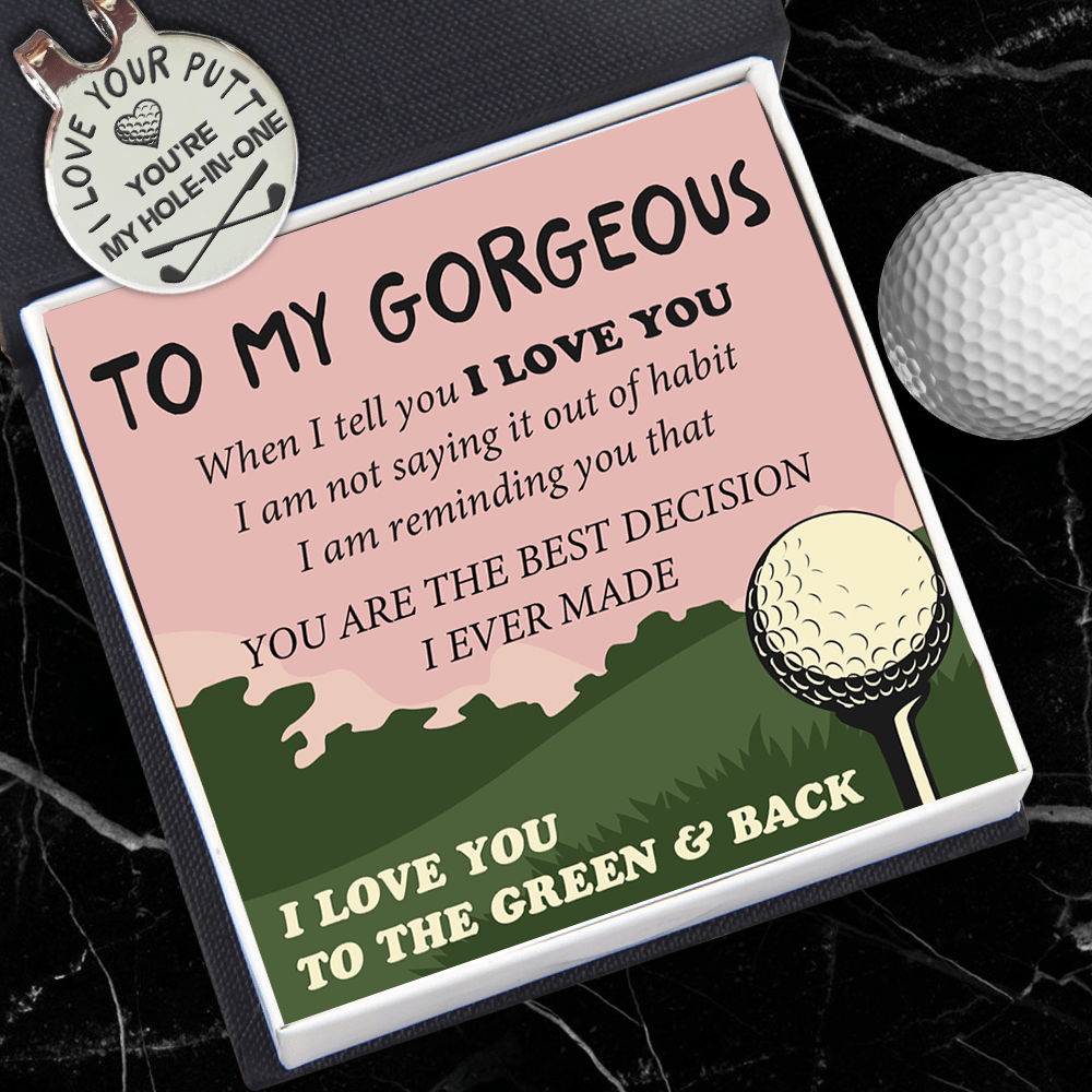 Golf Marker - Golf - To My Gorgeous - You're My Hole-In-One - Gata13004