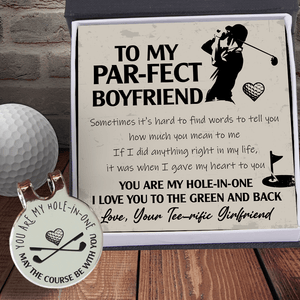 Golf Marker - Golf - To My Par-fect Boyfriend - How Much You Mean To Me - Gata12002