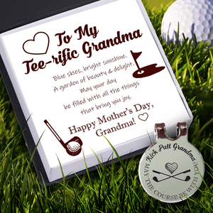 Golf Marker - Golf - To My Tee-rific Grandma - May Your Day Be Filled With All The Things That Bring You Joy - Gata21003