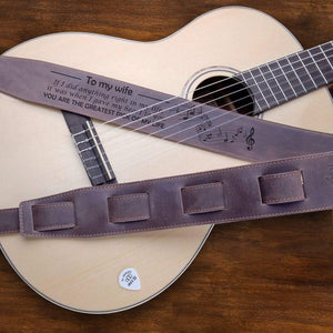 Guitar Strap - To My Wife - You Are The Greatest Pick Of My Life - Gzn15002