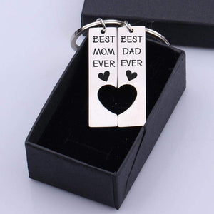 Heart Couple Keychains - Family - Mom & Dad To Be - A Child Is The Most Precious Gift - Gkh19001