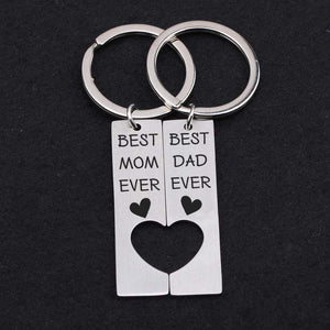 Heart Couple Keychains - Family - Mom & Dad To Be - A Child Is The Most Precious Gift - Gkh19001