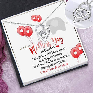 Heart Crystal Necklace - Family - Mom-To-Be - Lots Of Love From Bump - Gnzk19022